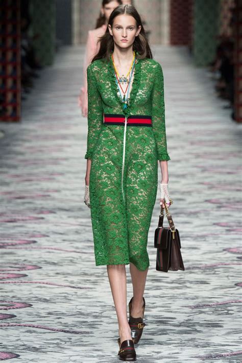 gucci skirt and blouse f w 2016|Gucci dress show 2016.